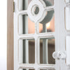 Rustic Cathedral Arch Window Shutter Wall Vanity Mirror